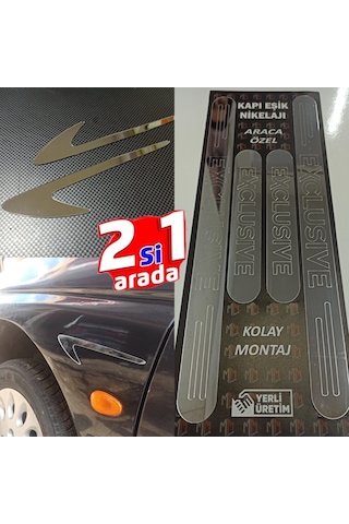 Volvo Xc40 Exclusive Kapı Eşiği + Çamurluk Vent Krom