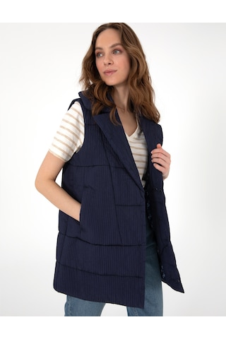 Pierre Cardin Kadın Lacivert Mont Yelek 50300928-vr033