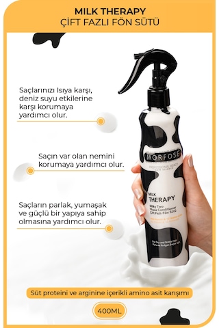 Morfose Milk Therapy Çift Fazlı Sprey Fön Suyu 400 ML