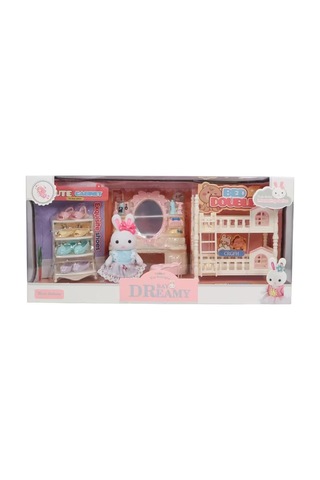 Tr Bay Dreamy Mini Tavşan Ranzalı Yatak Odası Oyun Seti Genel