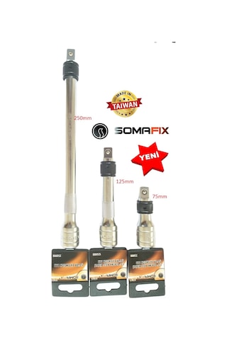 Lokma Somafix 1/2 Ara Kol Uzatma Kol 75mm 125mm 250mm 3 Adet