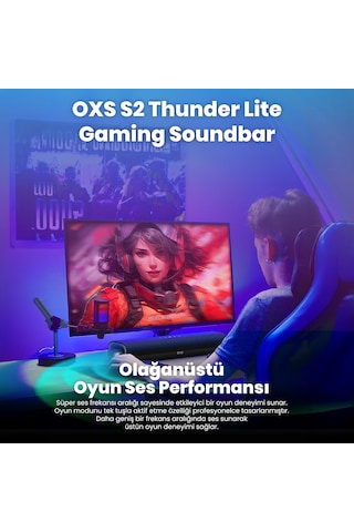 Oxs Thunder Lite Pc Oyun Soundbar Sanal Surround 2.0 Hdmı/aux/optik Bluetooth 5.0