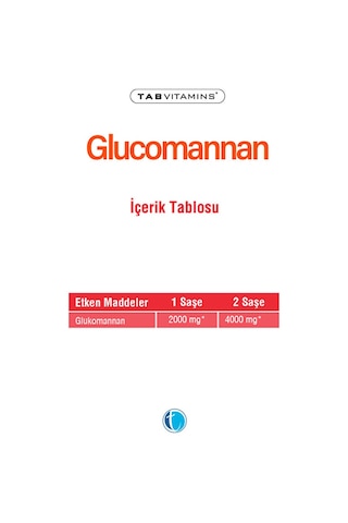 Tab Vitamins Glucomannan 60 Saşe