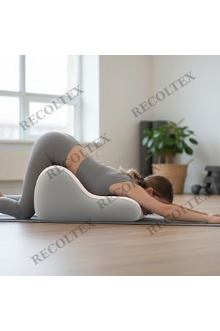 Çiftler İçin Ergonomik Pozisyon Yastığı, Yatakta Konforlu Destek, Kaymaz Taban Gri