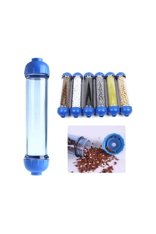 Singree Şeffaf Dıy Su Filtre Kabı - 2 Adet Hızlı Bağlantı Adaptörlü