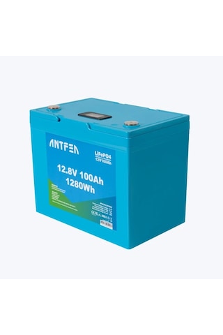 Antfea 12.8v 100ah Abs Lityum Akü Akıllı Ekran Lifepo4