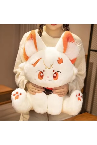 Turuncu Kedi Peluş Oyuncak Kedicik Kawaii Anime Kedi Oyuncak Tüylü