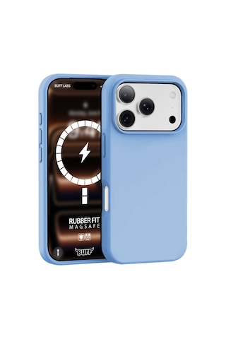 Buff Apple iPhone Uyumlu 18 Pro Max/17 Pro Max Magsafe Rubber Fit Kılıf Blue Mavi
