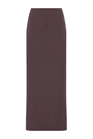 St. Agni Minimal Kolon Etek Kahverengi
