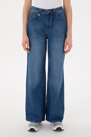 U.S. Polo Assn. Kadın Mavi Loose Fit Jean Pantolon 50304259-DN0022