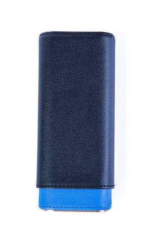 Cohiba Mavi-siyah Üçlü Deri Puro Kılıfı