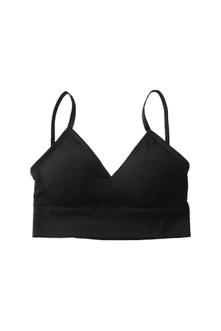 Moveevo Kadınlar İçin Soluk Materyal Ve Desteği Sağlayan Dairesiz Spor Bra - Yoga, Koşu Ve Egzersizler İçin Siyah SiYAH