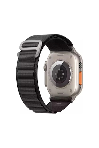 Forzacase Apple Uyumlu  Watch Ultra 3 49mm İle  Kancalı Kumaş Kordon Kayış - Fc269