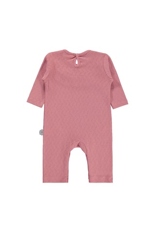 Civil Baby Jakarlı Ribana 3-18 Ay Tulum - Pembe gül kurusu