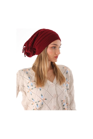 Kadın İpli Bordo Bere Bordo