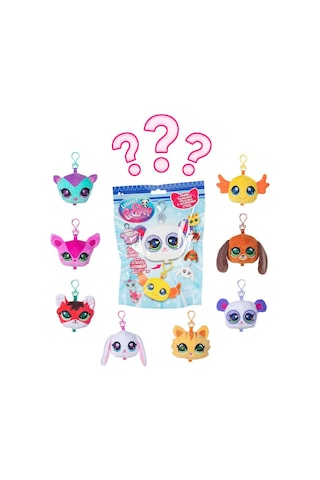 Littlest Pet Shop Peluş Anahtarlık Sürpriz Paket Seri 1 Lisanslı Koleksiyon Oyuncak Tekli Paket