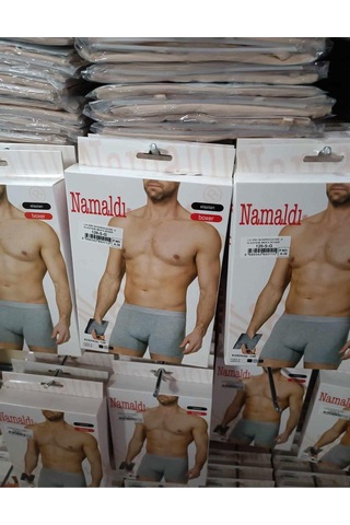 Namaldı Erkek Likralı Boxer 128 - 6 Adet Siyah