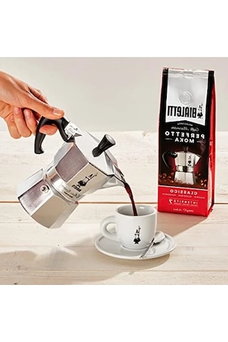 3 Fincan Kapasiteli Ocak Üstü Espresso Pişirici - Alüminyum, Gümüş Renk