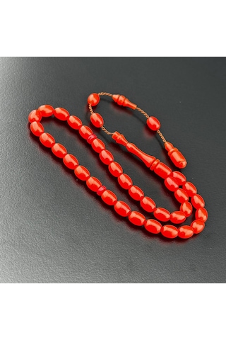 Günlük Bürokrat Boy Sıkma Kehribar Tesbih Hcz-model Gkyrde Turuncu