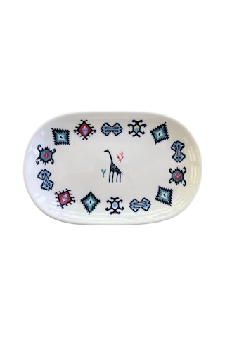 Porser Porselen Hitit Oval Kayık Tabak Takımı 20x13cm 6 Parça Tvl6okyprs1229 Çok Renkli