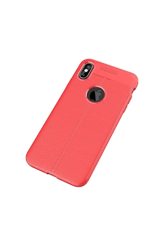 Newface Apple iPhone Uyumlu Xs Max Kılıf Auto Focus Kapak Glblseme - 90 - Kırmızı