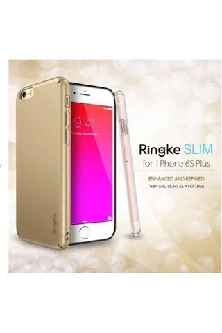 Ringke Slim Apple Uyumlu iPhone 6s Plus/ 6 Plus İle Kılıf Rose Gold