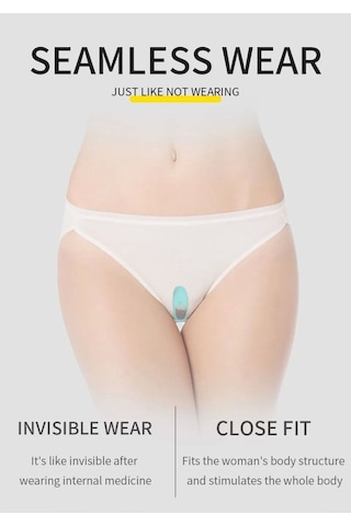 Red Fox Kablosuz Kumandalı Klitoris Ve G-spot Uyarıcı Külot Içi Giyilebilir 2 İn 1 Vibratör - Mavi