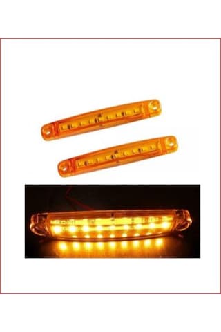 10 Adet 9 Ledli Parmak Led Lamba Sarı