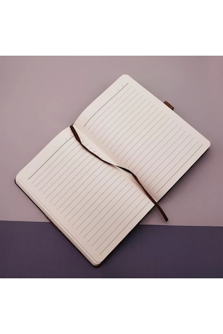 Soft Tarihsiz Deri Defter Kalem Çok Renkli