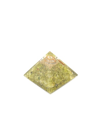 Hakiki Doğal Peridot Olivin Taşlı Orgonit Piramit