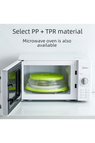 Yifomall Fırın Kullanıma Uygun Sıcaklık Dayanıklı Silikon Kapak: Yağ Ve Damlama Önleyici, Saklama Kancalı, Çok Amaçlı Mutfak Koruyucu Sarı Diğer