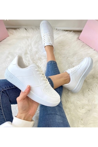Aır Termo Taban Unısex Spor Sneaker (503506384) Beyaz