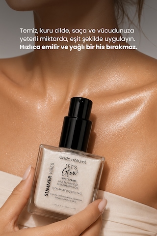 Bade Natural Işıltılı Çok Amaçlı Vücut Yağı White Pearl 50 Ml