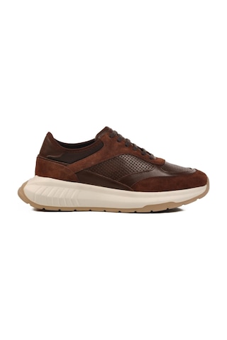 Ayakmod Premium 5394 M Kahve Hakiki Deri Erkek Sneaker Kahve