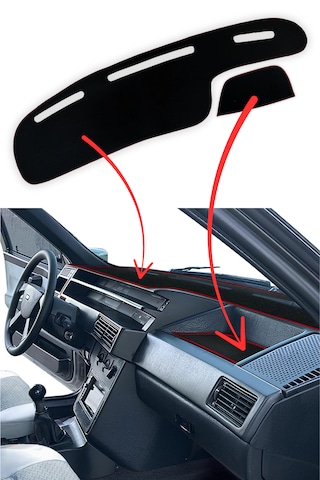 Fiat Tipo Tempra Ön Göğüs Uyumlu Torpido Kaplama Koruma Halısı Dijital Gösterge Siyah