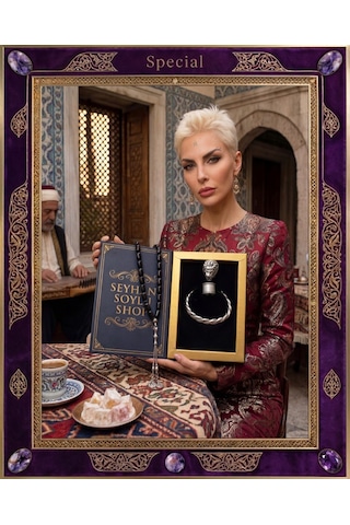Special Seri Lüks Kitap Kutulu Bakır Takı Seti Ve Tesbih Kombini - Kolye Küpe Özel Tasarım Bileklik Yüzük 5 Parça Gösterişli Otantik Hediyelik - Doğum Günü Yıl Dönümü Sevgililer Günü Şık Hediye - S-00103