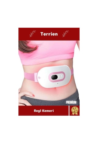 Terrien Premium Yeni Seri Dijital Bel Sırt Kas Karın Sıcaklık Titreşim Ayarı Masaj Özellik Adet Kemeri Çok Renkli