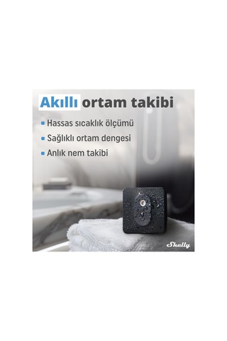 Shelly Blu H&t Siyah Bluetooth Sıcaklık Ve Nem Sensörü