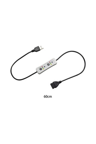 Usb Zamanlayıcı Anahtarı Uzatma Kablosu 60 Cm Masa Lambaları İçin Güç Kaynağı Kablosu