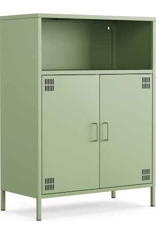 Pera Metal Dolap 2 Kapılı, Açık Raflı 80,50 X 40 X 109,50 Cm - 9 Renk Seçeneği Bulunmaktadır Yeşil