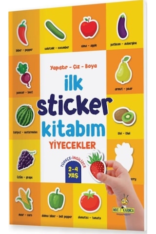 Ilk Sticker Kitabım 2-4 Yaş / Yapıştır-Çiz-Boya Taşıtlar-Hayvan