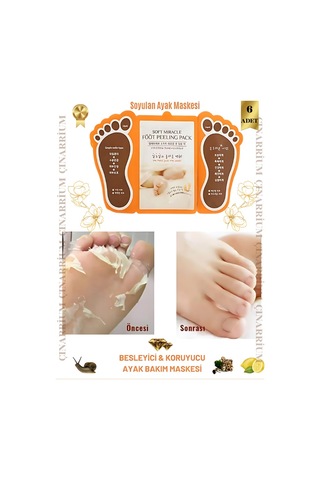Ayak Peeling Maskesi 6 Lı Soyulma Etkili, Ölü Deri Temizleyici Ve Pürüzsüzleştirici Bakım