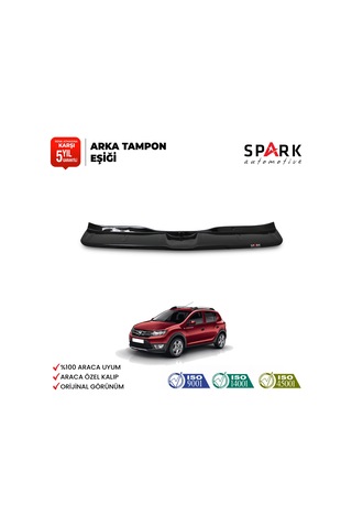 Dacia Sandero 2012-2020 Uyumlu Arka Tampon Eşiği Parlak