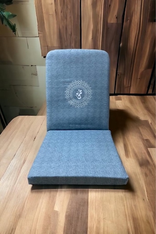Remege Mandala Baskılı Backjack Meditasyon Sandalyesi Mavi Mv2024