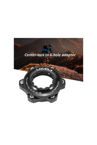 Lıxada Alüminyum Alaşım Bisiklet Merkezi Kilit Adaptörü Y21220 Siyah Siyah