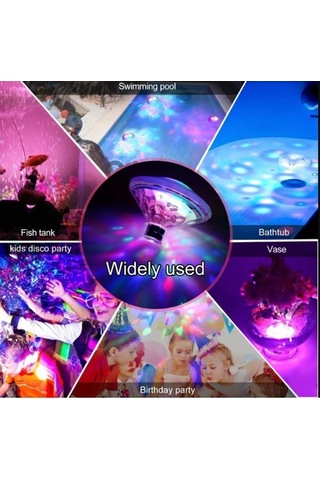 Sıcak Led Sualtı Gece Lambası Banyo Yüzme Havuz Işığı Renkli