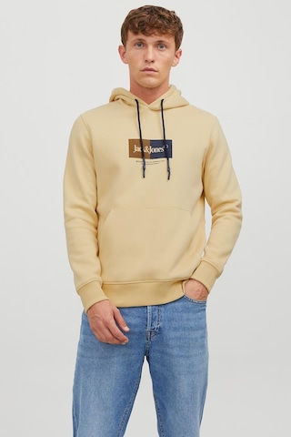 Jack & Jones Jack&jones Kapüşonlu Standart Kalıp Sarı Erkek Sweatshirt 12242197 001