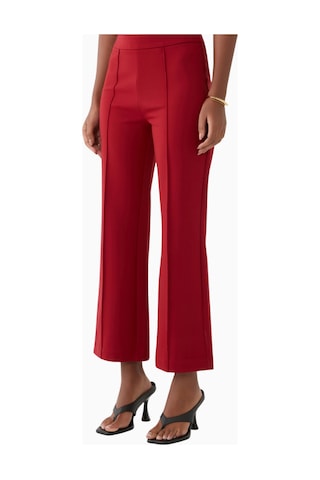 Staud Knack Pantolon Retro Flare Kesim Ve Canlı İle Şıklığı Yansıtan Kadın Pantolonu Kırmızı