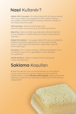 Doğal Peeling Kabak Lifli Eşek Sütlü Katı El Yüz & Vücut Sabunu