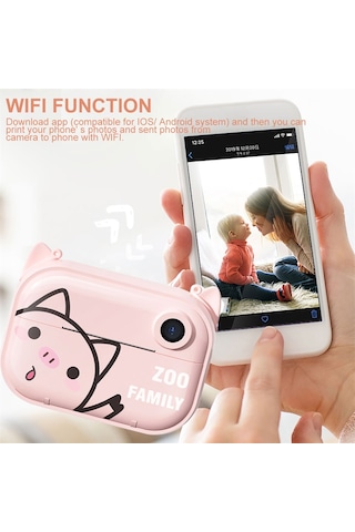 Tcherchi Wifi İşlevli Anında Baskı Kamerası